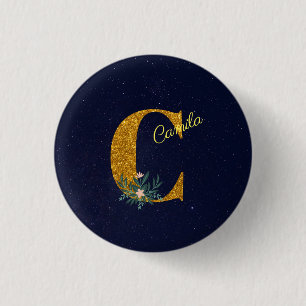Brev C Golden monogram Knapp