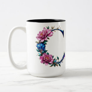 Brev C-kaffet Mugg - Blommigt för utlämnande
