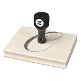 Brev C-kalligrafgummi frimärke. Stämpel