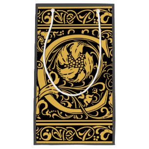 Brev C medeltida monogram Art Nouveau