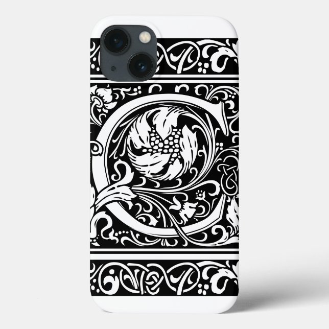 Brev C Medieval Monogram Art nouveau (Baksida)