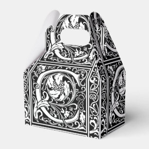 Brev C Medieval Monogram Art nouveau Presentaskar