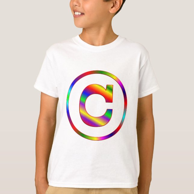 Brev C Rainbow T-shirt (Framsida)