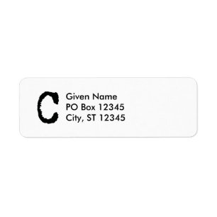 BREV C RETURADRESS ETIKETT