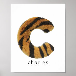Brev C-tiger päls Poster
