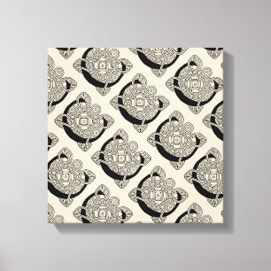 Brev C Vintage Celtic Knot Monogram Canvastryck