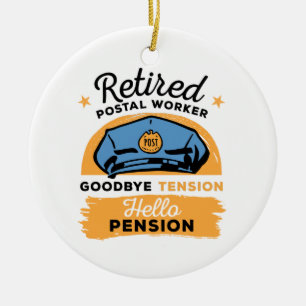 Brev Carrier Pension Julgransprydnad Keramik