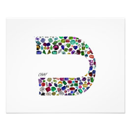 Brev "CHAF" Fototryck