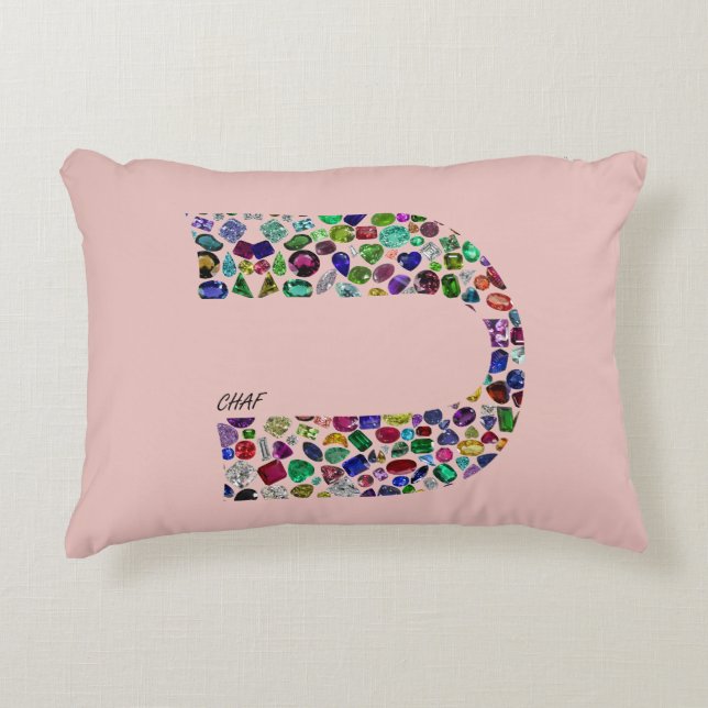 Brev "CHAF" Prydnadskudde (Framsidan)