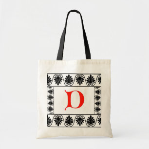 Brev D Borderade Bag Tygkasse