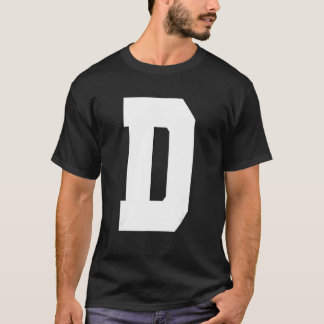 Brev D Capital Alphabet T Shirt