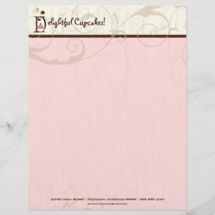 Brev D Cupkaka Business Letterhead Brevhuvud