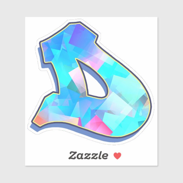 Brev D _ Graffiti Alphabet Brev Klistermärken (Ark)