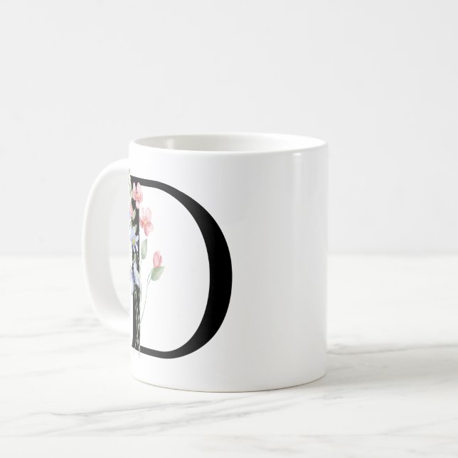Brev D med blommor Kaffemugg (Framsida vänster)