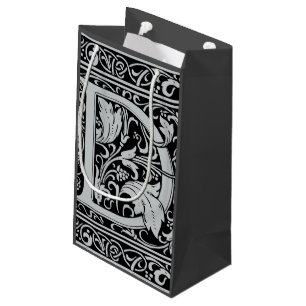 Brev D medeltida monogram Art Nouveau