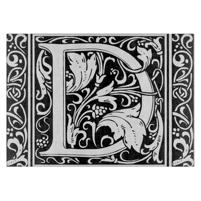 Brev D Medieval Monogram Art nouveau (Framsidan)