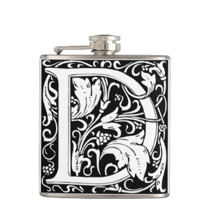 Brev D Medieval Monogram Art nouveau Fickplunta