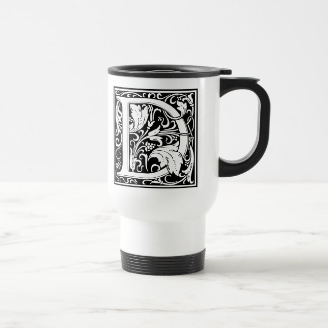 Brev D Medieval Monogram Art nouveau Resemugg (Höger)
