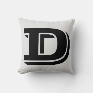BREV D MONOGRAM PILLOW KUDDE