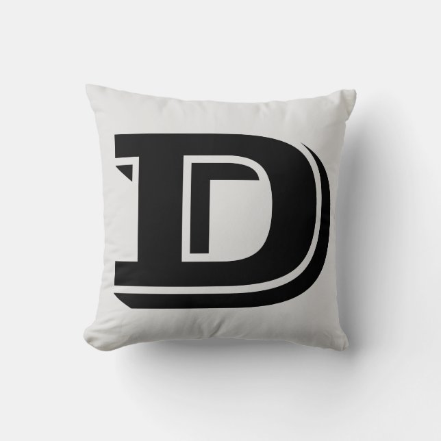 BREV D MONOGRAM PILLOW KUDDE (Framsida)