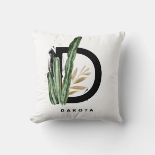 Brev D Monogram   Tropiska aktuariens Personlig Kudde