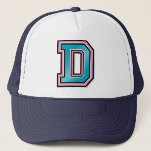 Brev D Monogram Truckerkeps