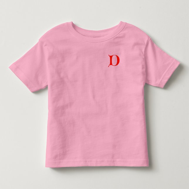 Brev D Shirt T-shirt (Framsida)