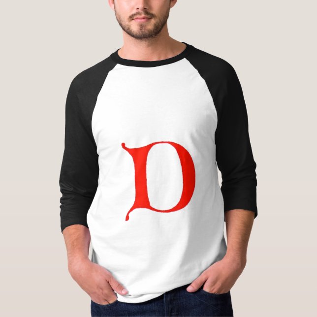 Brev D Shirt Tee (Framsida)