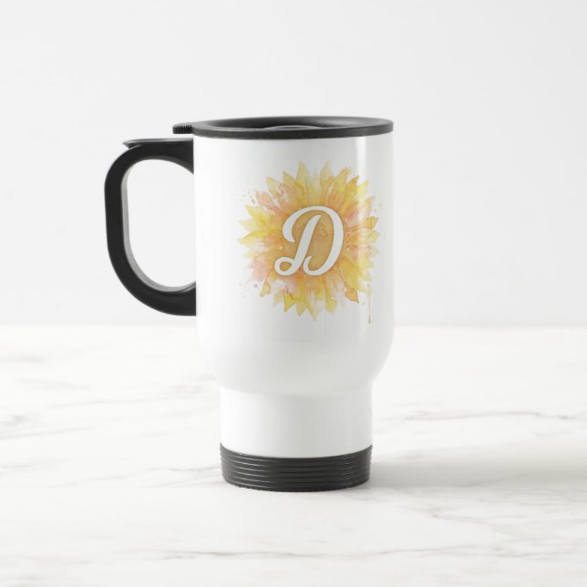 Brev D Solros Förnamn Monogram Initial Resemugg (Vänster)