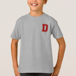 Brev D - Ursprungligt Monogram för alfabet Namn T Shirt