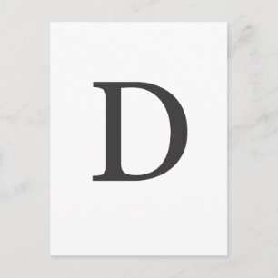 "brev D" Vykort