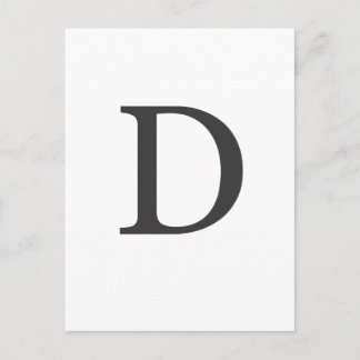 "brev D" Vykort