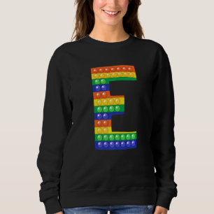 Brev E Capital Alphabet Fidget Pop IT Matching P T Shirt