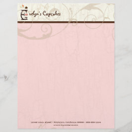 Brev E Cupkaka Business Letterhead Brevhuvud