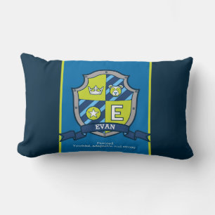Brev E Evan-eget namn som betyder lumberkudde Lumbarkudde