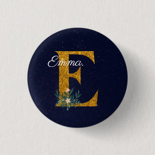 Brev E Golden monogram Knapp