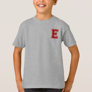 Brev E - Initial Namn Alphabet Monogram T Shirt
