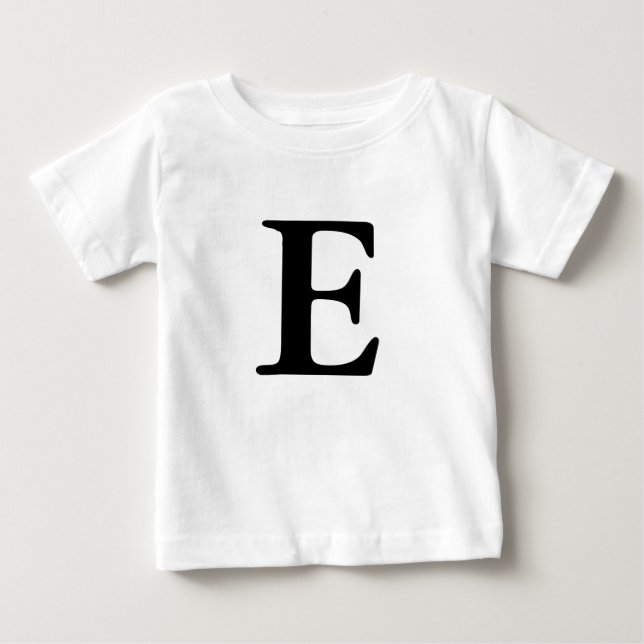 Brev E inledande monogrammet t-skjorta T Shirt (Framsida)