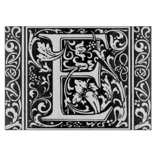 Brev E Medieval Monogram Art nouveau