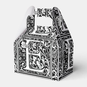 Brev E Medieval Monogram Art nouveau Presentaskar