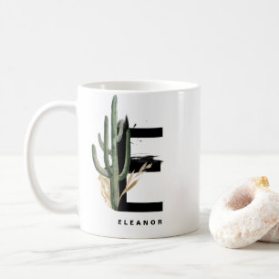 Brev E Monogram   Tropiska aktuariens Personlig Kaffemugg
