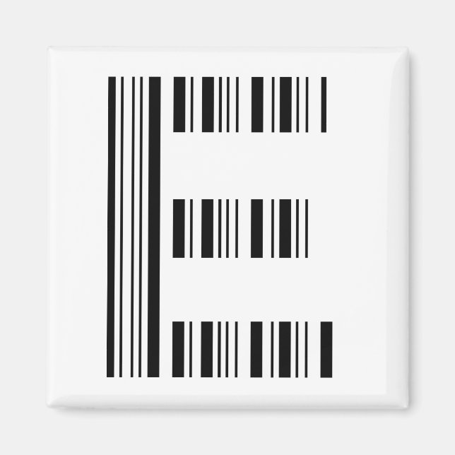 BREV E PUB CODE Första inledande streckkoden Mönst Magnet (Framsidan)