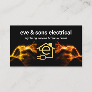 Brev-e Ram, elektriska blixtnedslag i hemmet Visitkort