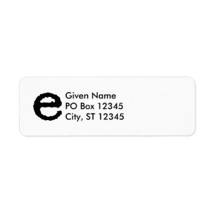 BREV E RETURADRESS ETIKETT