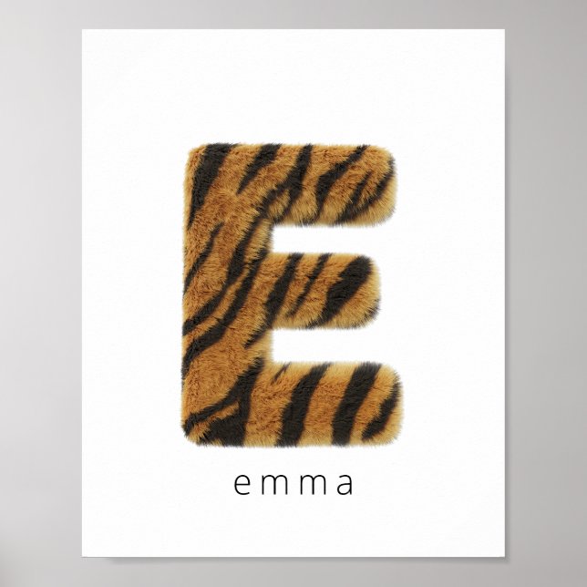 Brev E tiger päls Poster (Framsidan)