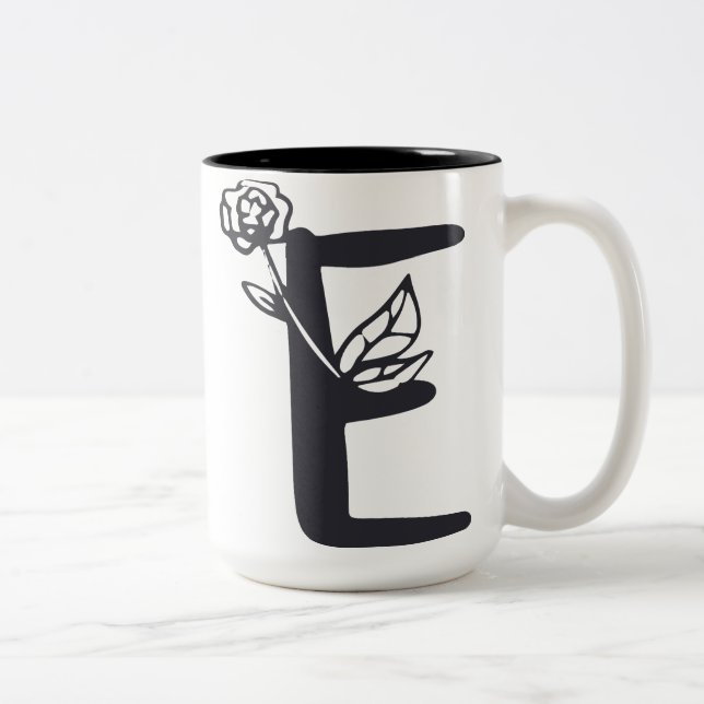 BREV E Två-Tonad MUGG (Höger)