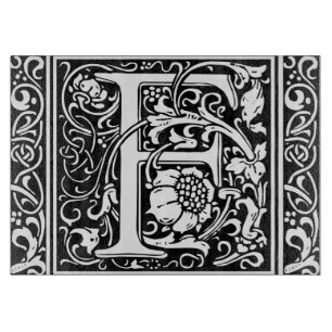 Brev F Medieval Monogram Art nouveau