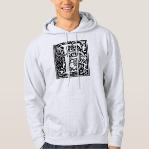 Brev F Medieval Monogram Art nouveau Sweatshirt Med Luva