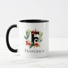 Brev F Monogram jul - berry Wandeandan Mugg