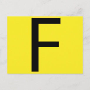 Brev F periodisk bord Vykort
